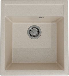 Teymi Мойка кухонная Lori Mini 46 кварцевая бежевая матовая – фотография-1