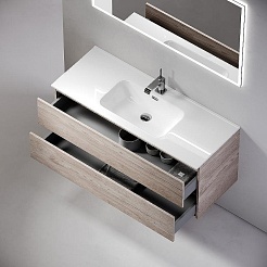 Sancos Тумба с раковиной Urban 120 дуб галифакс натуральный раковина Element 121 CN7006 – фотография-3