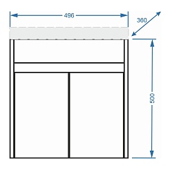 Stella Polare Мебель для ванной Фаворита 50	 – фотография-3