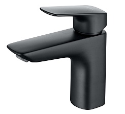 Aquatek Смеситель для раковины Вега AAQ1011MB матовый черный – фотография-1