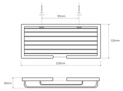 Bemeta Мыльница-решётка настенная Cytro 104308072 – фотография-2