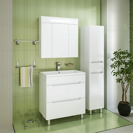 Runo Тумба с раковиной Парма 60 напольная – картинка-3