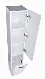 Style Line Колонна Каре 30 Люкс Plus белый с бельевой корзиной – фотография-3