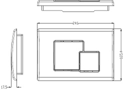 WeltWasser Клавиша смыва Marberg MAR 507 SE хром матовый – фотография-2