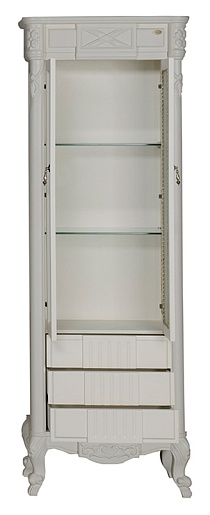 Demax Пенал для ванной "Луизиана" blanco – картинка-3