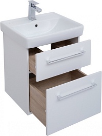 Dreja Тумба с раковиной Q MAX 55 белая – фотография-4