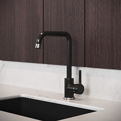 Aringa Смеситель для кухни Орта AR02020BL черный – фотография-3