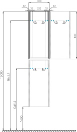 Акватон Шкаф подвесной Марти 35 белый/дуб эндгрейн – фотография-6