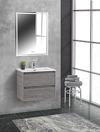 BelBagno Мебель для ванной Kraft 39 70 Cemento Grigio с раковиной BB-8099-3-70 – фотография-4