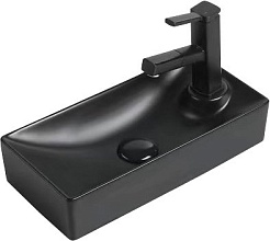 SantiLine Раковина 40.5 R SL-2009LMB черная матовая – фотография-1