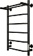 Aringa Полотенцесушитель электрический Киото 80x50 AR03003BL с полкой черный – фотография-7