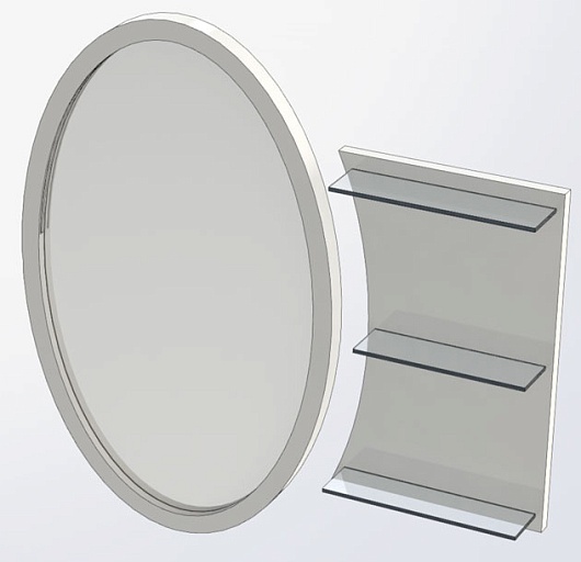 Aquanet Полка для ванной Опера 115 черная – фотография-4