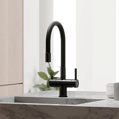 Sancos Смеситель для кухни Lucia SC4004MB матовый черный – фотография-2