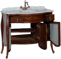 Demax Тумба с раковиной "Версаль 110" cerezo витраж – фотография-6