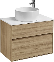 Акватон Столешница под раковину Либерти 75 белая – фотография-5