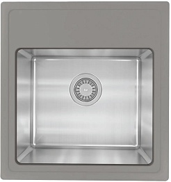 Florentina Мойка кухонная Комби 480 серый шелк – фотография-1