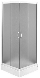 Aquanet  Душевой уголок "AQ8 80x80" узорчатое стекло – фотография-1