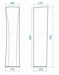 Santek Пьедестал для раковины "Бриз" WH110595 – фотография-4