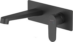 Aquatek Смеситель для раковины Оберон AQ1213MB матовый черный – фотография-1