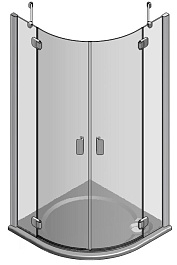 Roltechnik Душевой уголок HBR2/1000 transparent – фотография-8