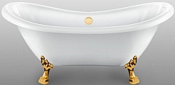 Фэма Акриловая ванна "Julia", ножки золото, покрытие RAL металлик  – фотография-1