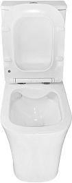 Azario Унитаз-компакт Anteo Square AZ-1218A безободковый с бачком с сиденьем микролифт белый – фотография-9