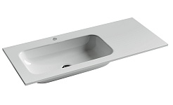 Sancos Тумба с раковиной Delta 100 L дуб красный/графит раковина Grace 101 L CN7014 – фотография-3