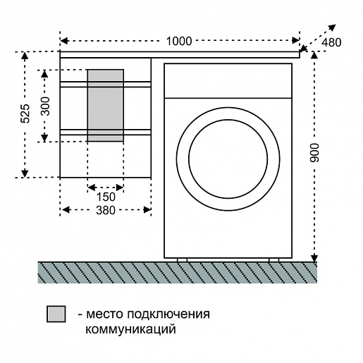 СанТа Мебель для ванной Лидер 38 R подвесная – картинка-7