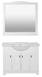 Misty Мебель для ванной Лувр 105 белая – фотография-1