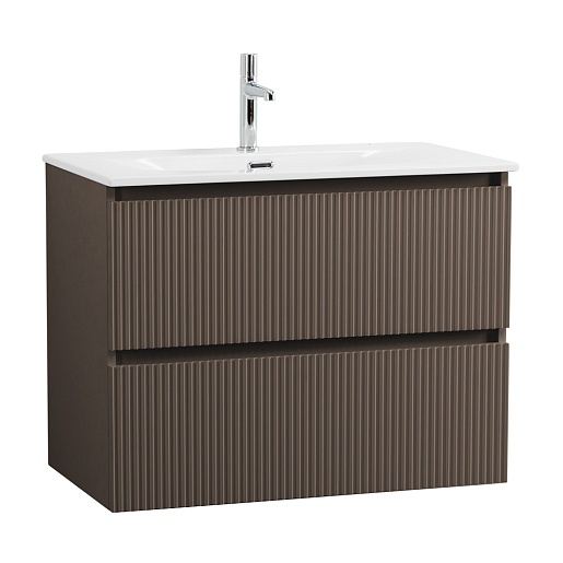 BelBagno Тумба с раковиной Uno 80 подвесная Бежевый матовый с раковиной BB-8099-80 – фото-1