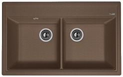 Florentina  Мойка гранитная Липси 820 мокко – фотография-1