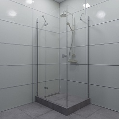 Triton Душевой уголок Брава-хром 120/80 Щ0000054195 – фотография-4