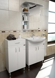 СанТа Зеркальный шкаф Герда 65 фацет свет – фотография-2