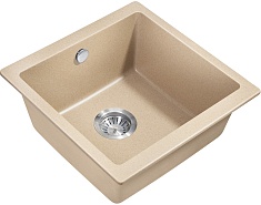 Milacio Мойка кухонная Leon 45 Cuarzo бежевая