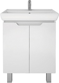 Dreja Тумба с раковиной Q Plus (D) 70 белая – фотография-1