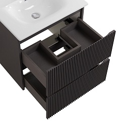 BelBagno Тумба под раковину Uno 60 подвесная Темно-Серый матовый – фотография-6