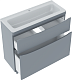 Vivon Тумба под раковину Ostin 90 напольная серая матовая – картинка-12