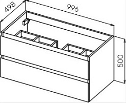 Cezares Мебель для ванной MOLVENO 100 Legno Grigio, TCH – фотография-8