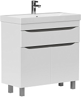 Volna Тумба под раковину Lake 80.2D.1Y белая