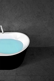 BelBagno Акриловая ванна BB200-1700-800-NERO 170x80 – фотография-4