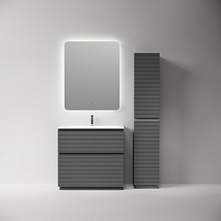 Sancos Тумба под раковину напольная Folk Floor 90 grey soft – фотография-2