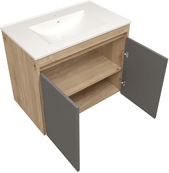 Teymi Фасад для тумбы Netta 75 Волна графит – фотография-4