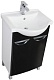 Aquanet Тумба с раковиной "Асти 55" 2 двери, черная (178261) – фотография-8