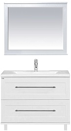 Misty Мебель для ванной Марта 100 напольная белая – фотография-1