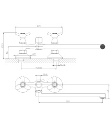 Rossinka Смеситель Q02-80 для ванны – фотография-2