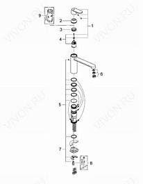 Grohe Смеситель "Eurosmart Cosmopolitan 30193000" – фотография-2