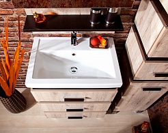 Бриклаер Мебель для ванной Техас 60 дуб кантри/венге – фотография-6