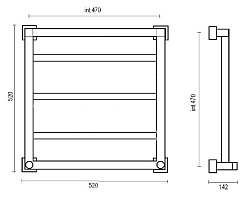 Margaroli Полотенцесушитель Quadri 711-3 – фотография-2