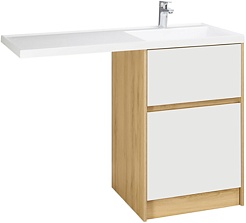 Акватон Тумба с раковиной Лондри 60 R дуб сантана/белая – фотография-1