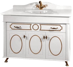 Водолей Тумба с раковиной "Изабель 120" F-1 белая – фотография-1